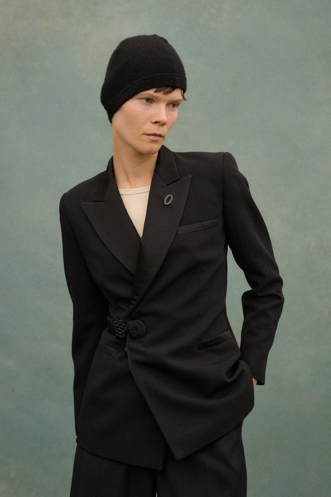 JPG Black Pankou Knot Coat - Desert Vintage