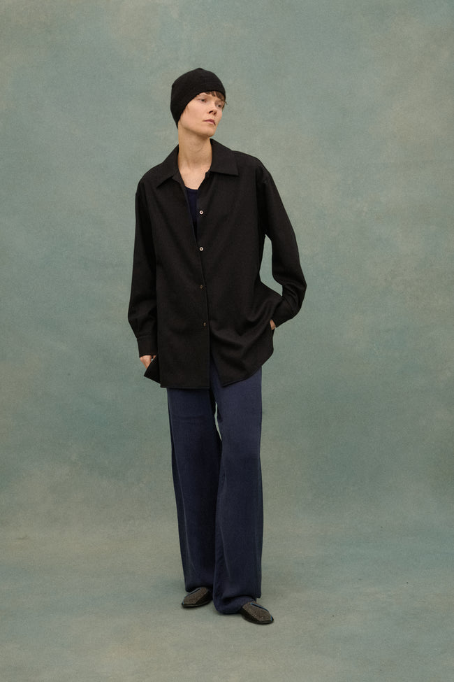 The Row Black Button Down - Desert Vintage