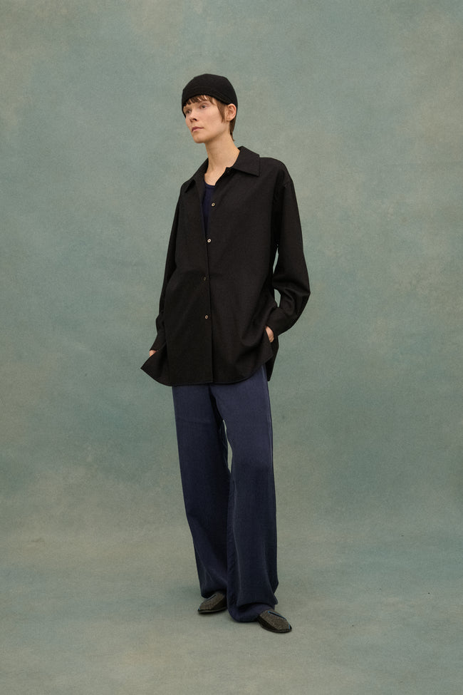 The Row Black Button Down - Desert Vintage