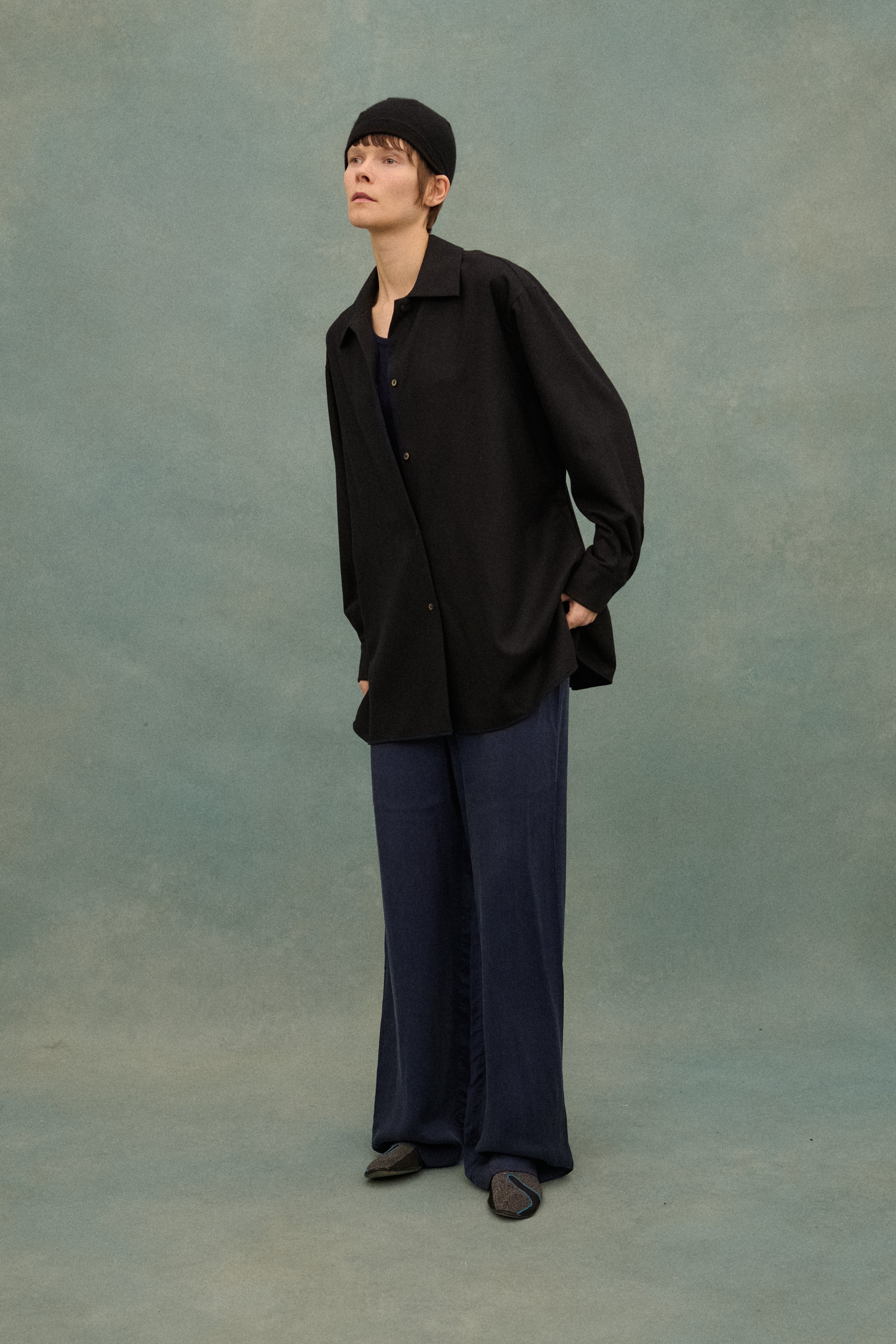 The Row Black Button Down - Desert Vintage