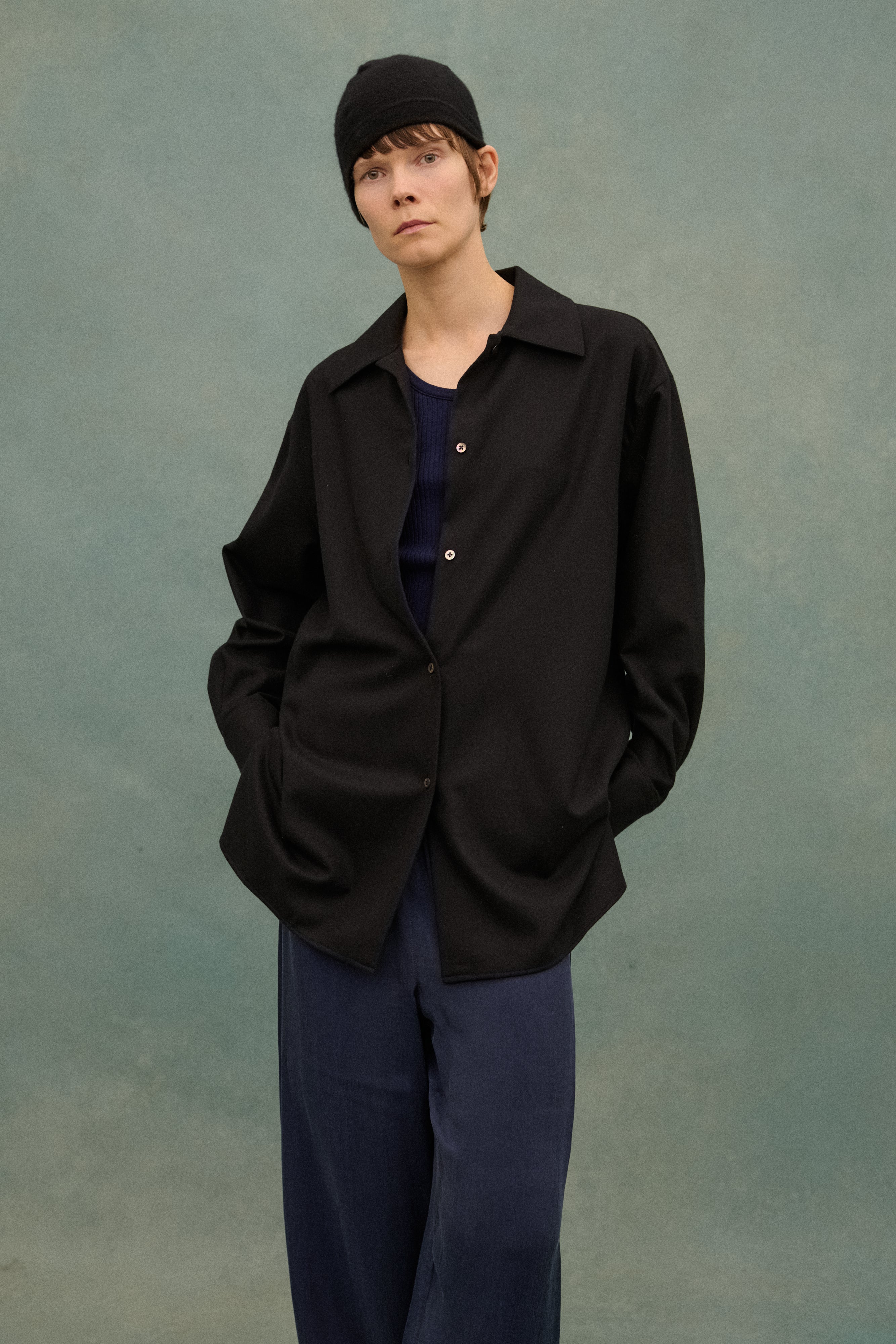 The Row Black Button Down - Desert Vintage