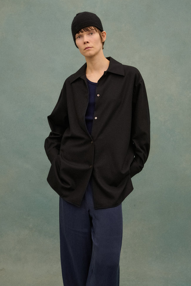 The Row Black Button Down - Desert Vintage