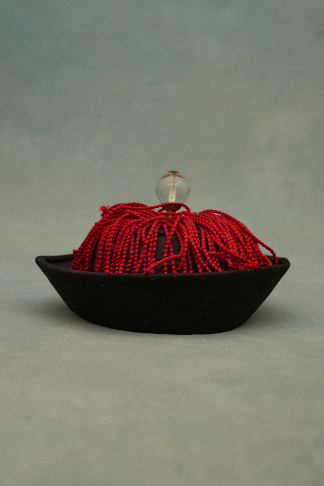 Antique Mandarin Hat - Desert Vintage
