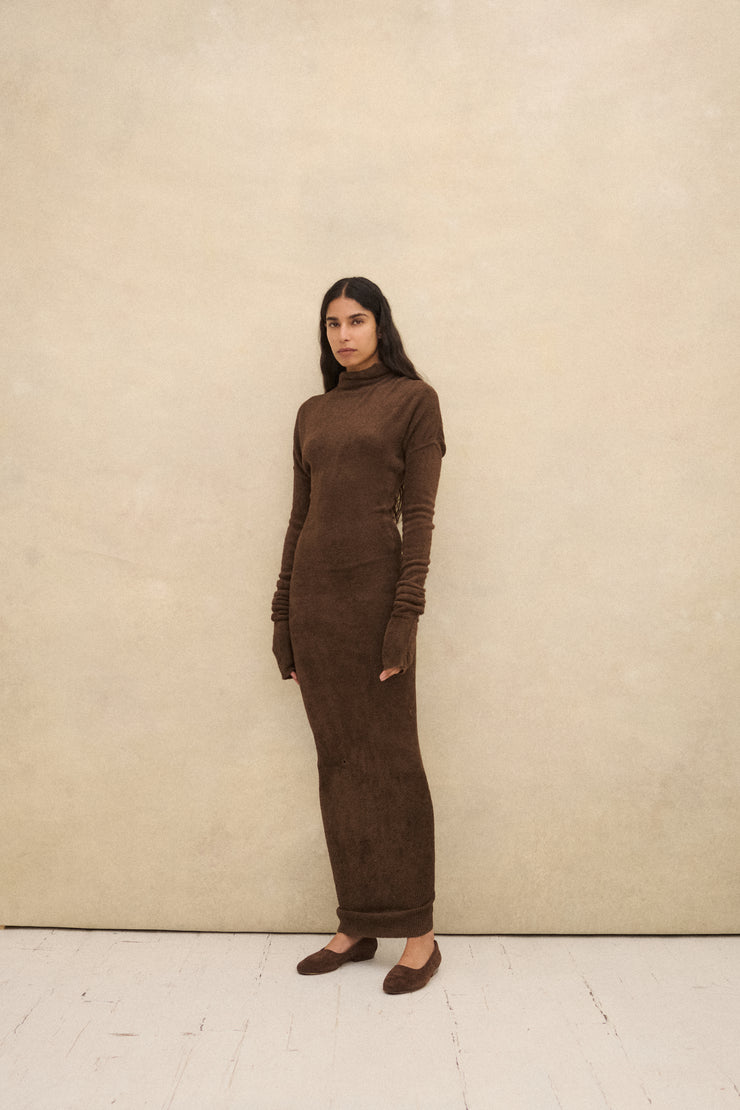 Alaïa Brown Terry Dress - Desert Vintage