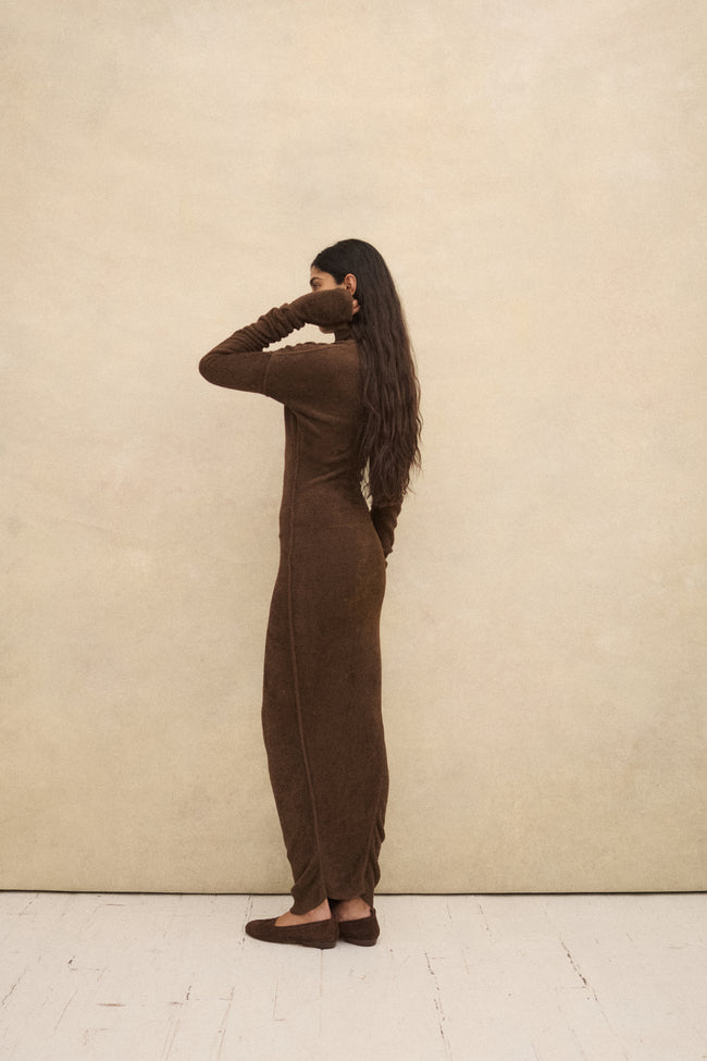 Alaïa Brown Terry Dress - Desert Vintage