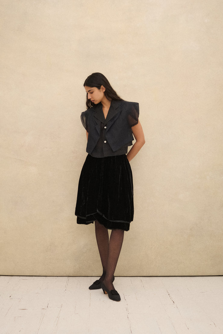 Hanae Mori Velvet Skirt - Desert Vintage