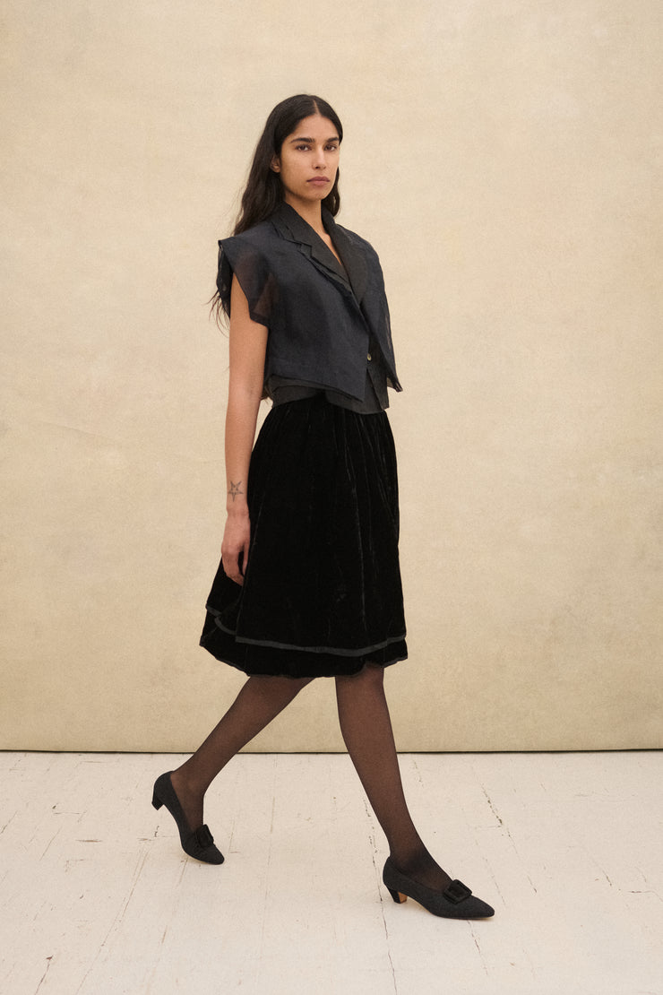 Hanae Mori Velvet Skirt - Desert Vintage