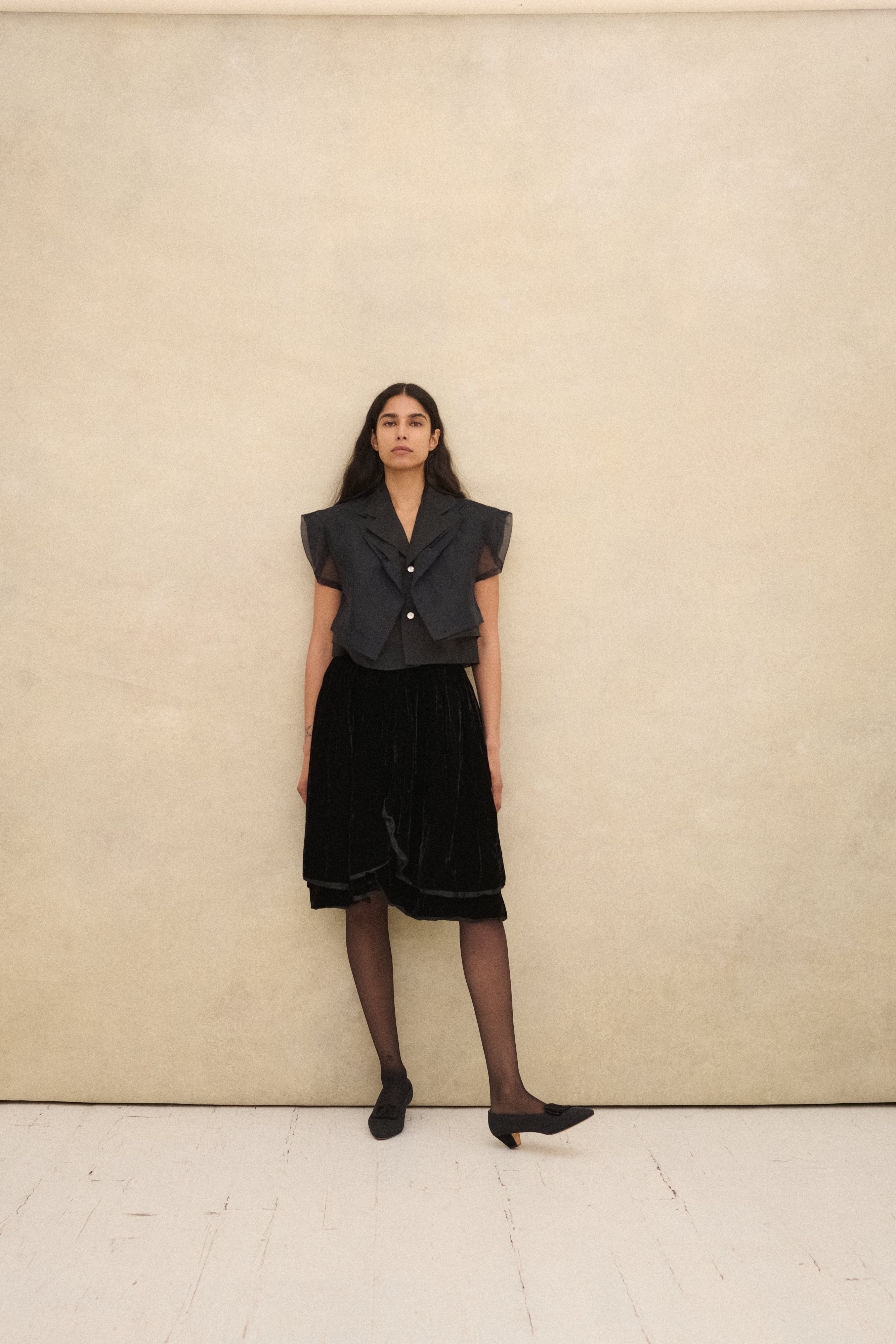 Hanae Mori Velvet Skirt - Desert Vintage