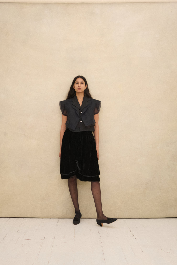 Hanae Mori Velvet Skirt - Desert Vintage