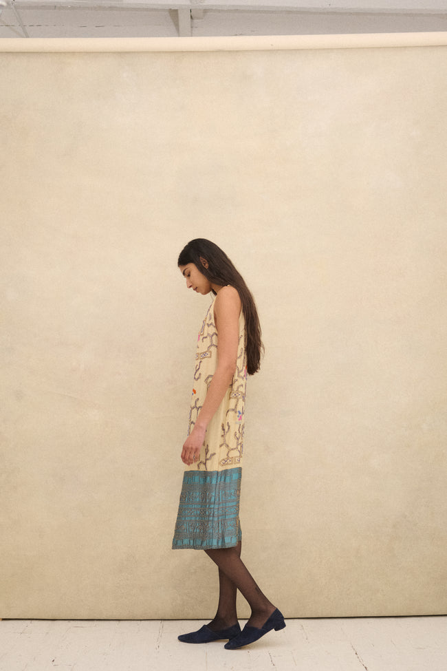 1920s Beaded Silk Dress - Desert Vintage