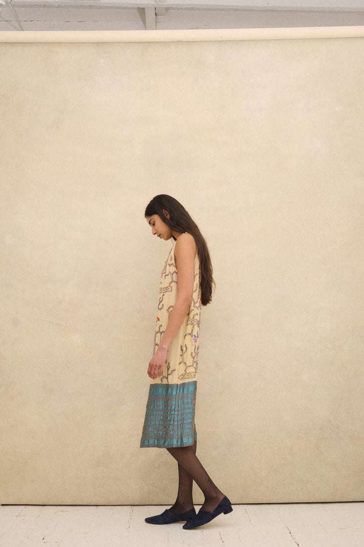 1920s Beaded Silk Dress - Desert Vintage