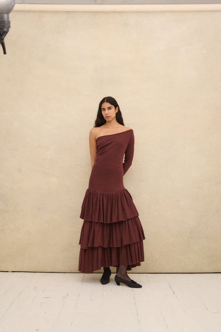 Callaghan Brick Red Gown - Desert Vintage