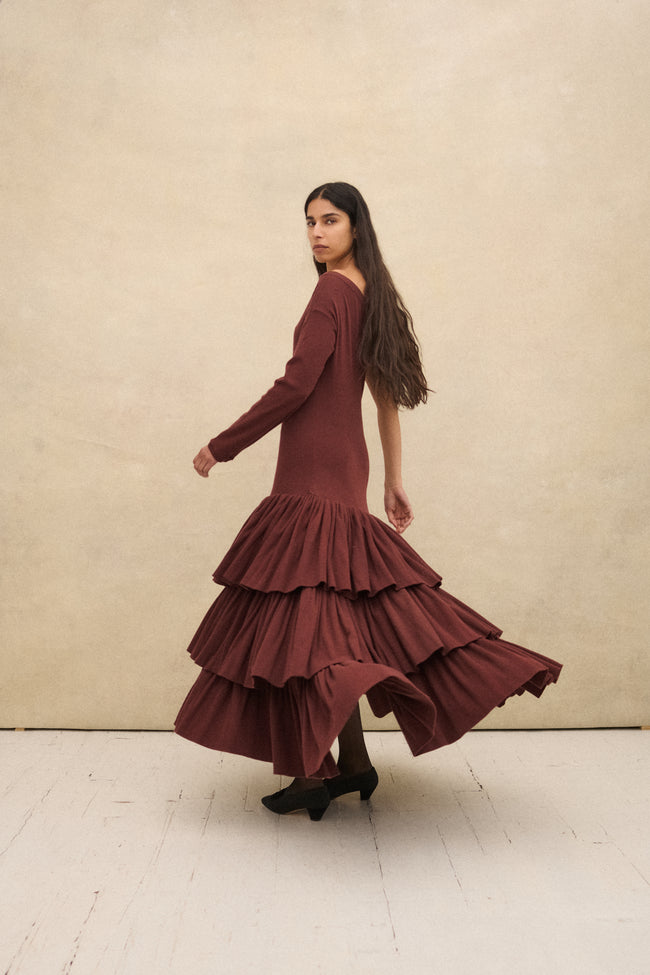 Callaghan Brick Red Gown - Desert Vintage