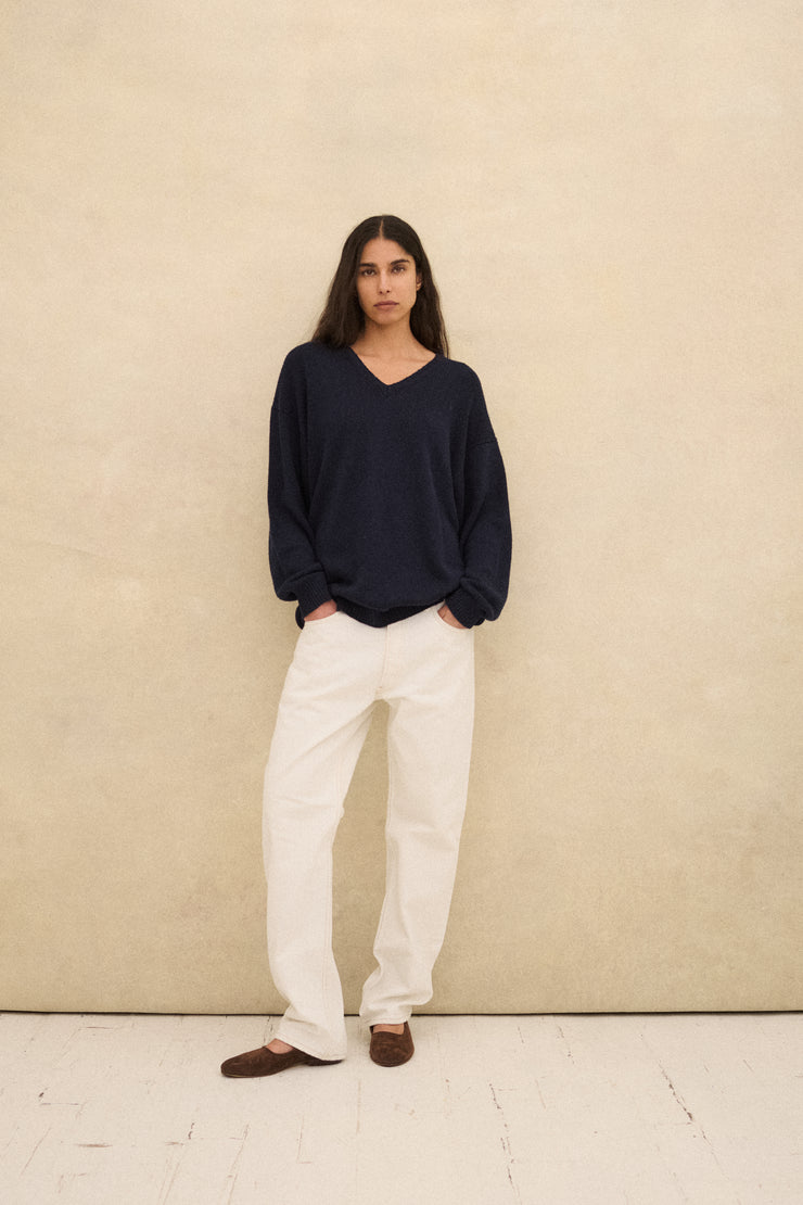 Navy Silk Knit - Desert Vintage