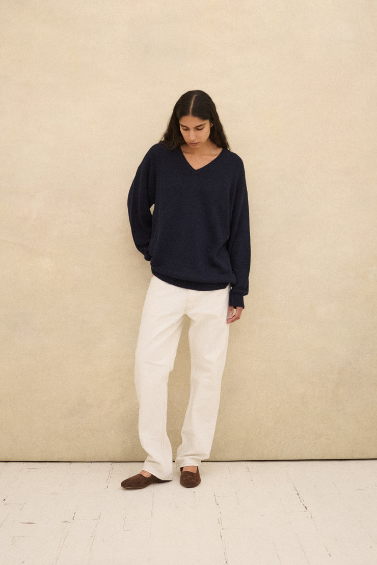Navy Silk Knit - Desert Vintage