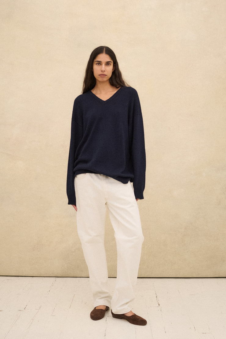 Navy Silk Knit - Desert Vintage