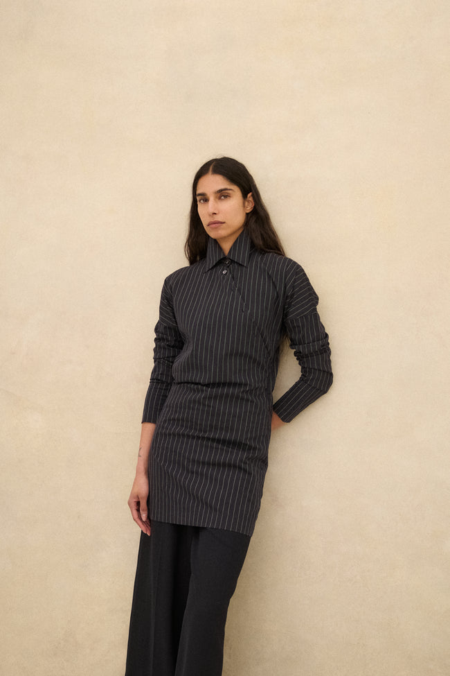 Jean Paul Gaultier Pinstripe Tunic - Desert Vintage