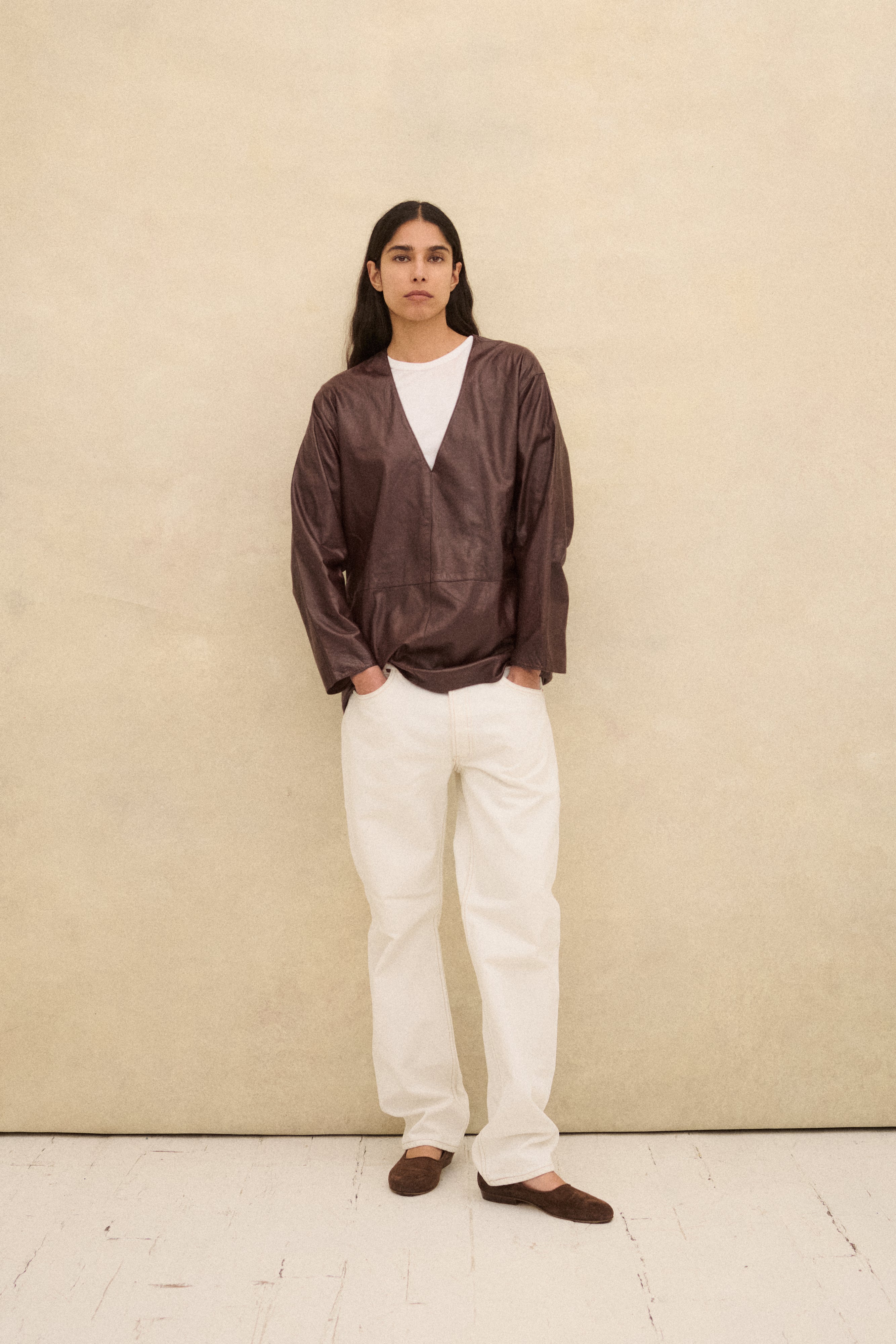 Calvin Klein Leather Top - Desert Vintage