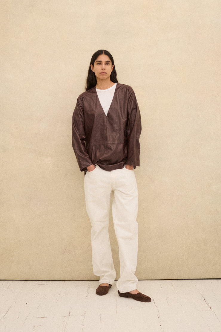 Calvin Klein Leather Top - Desert Vintage