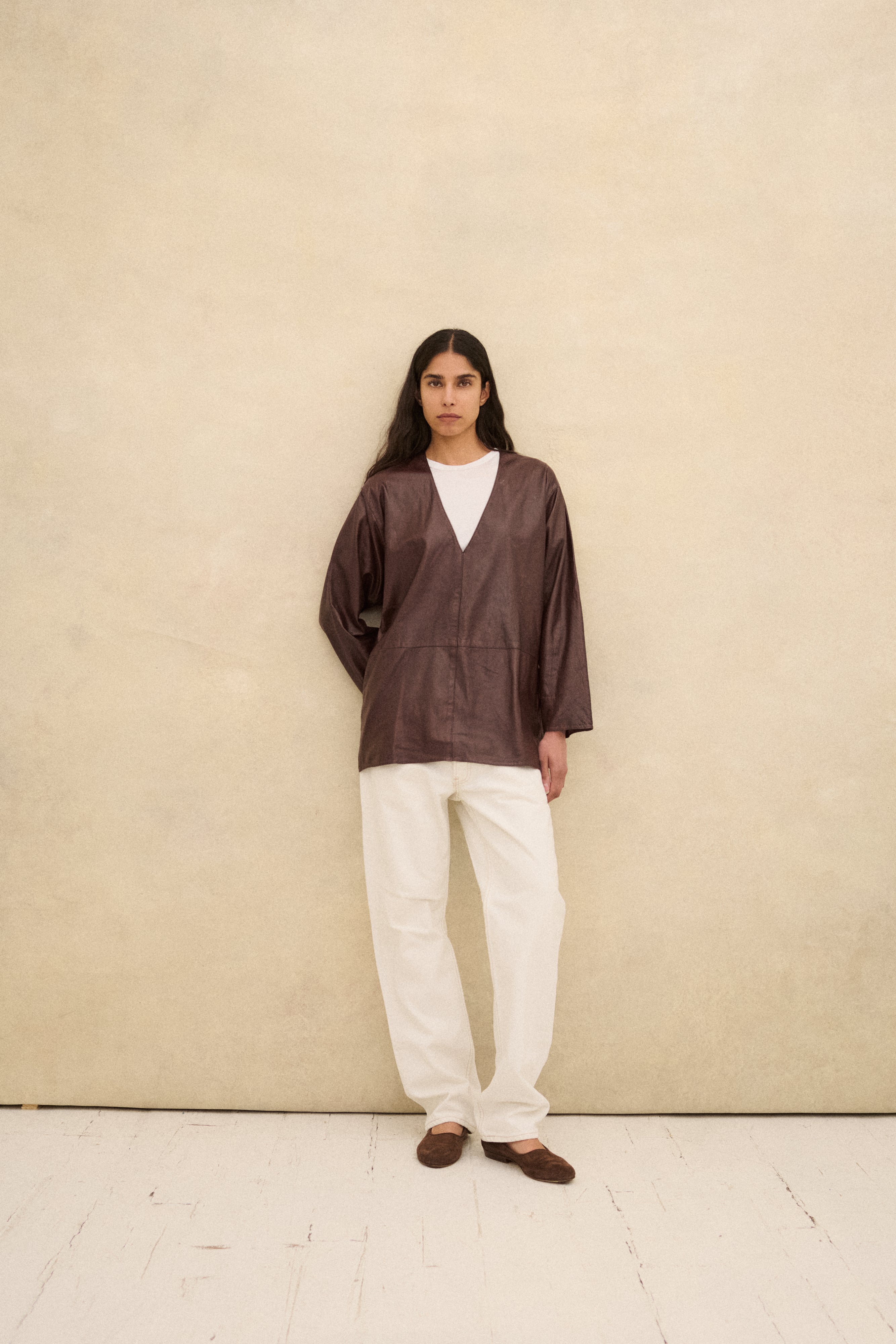 Calvin Klein Leather Top - Desert Vintage