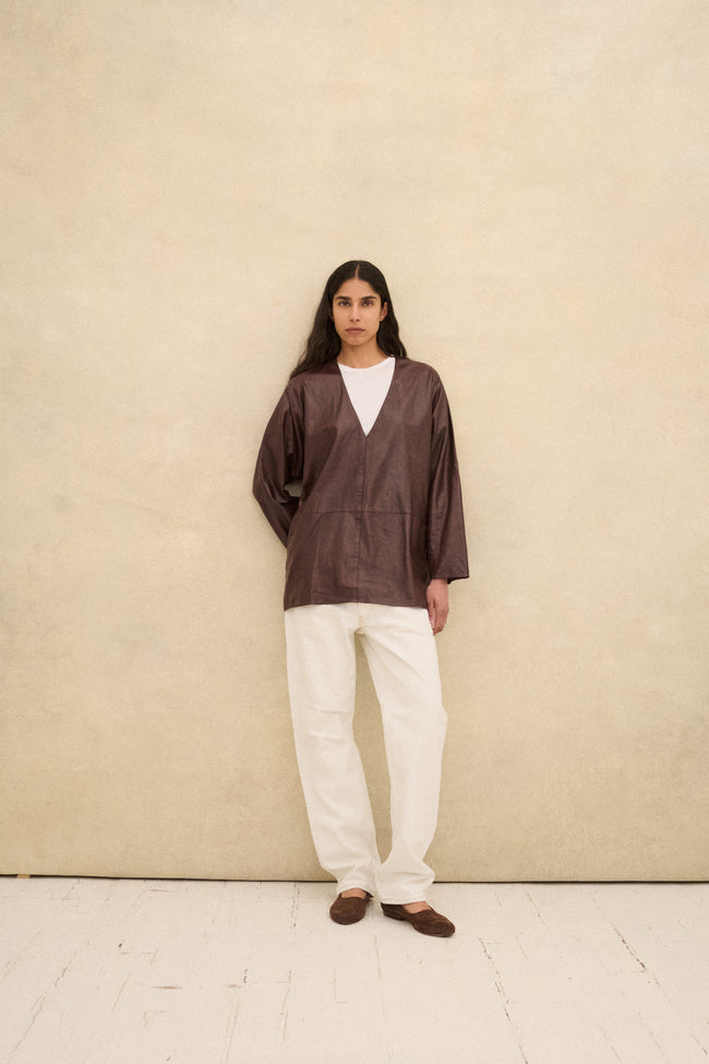 Calvin Klein Leather Top - Desert Vintage