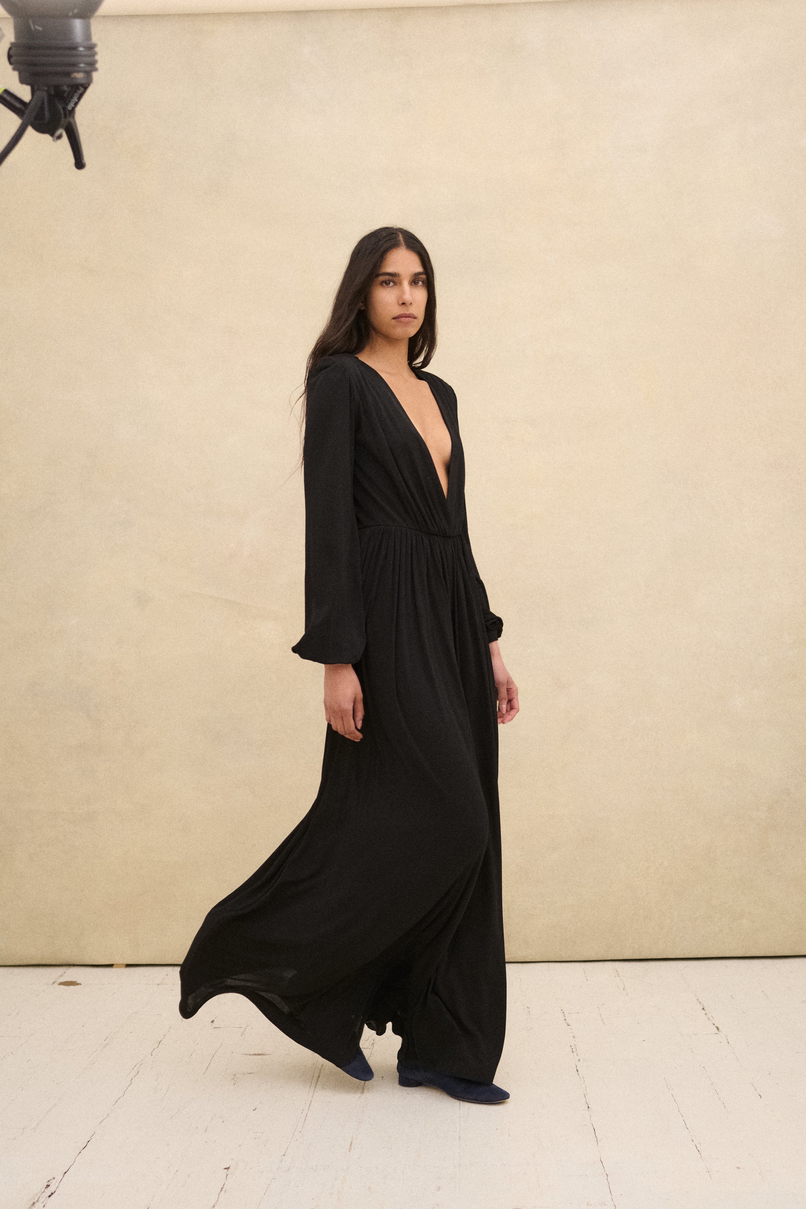 Ysl Black Jersey Gown - Desert Vintage