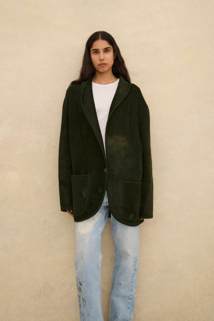 Alaia Green Chenille Coat - Desert Vintage