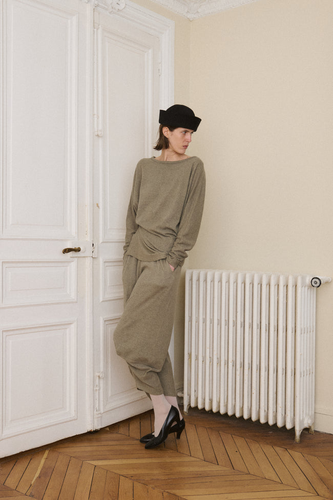 Issey Miyake Ecru Ensemble - Desert Vintage