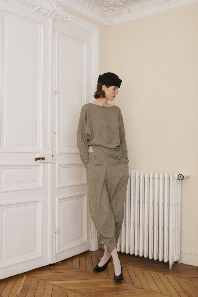 Issey Miyake Ecru Ensemble - Desert Vintage