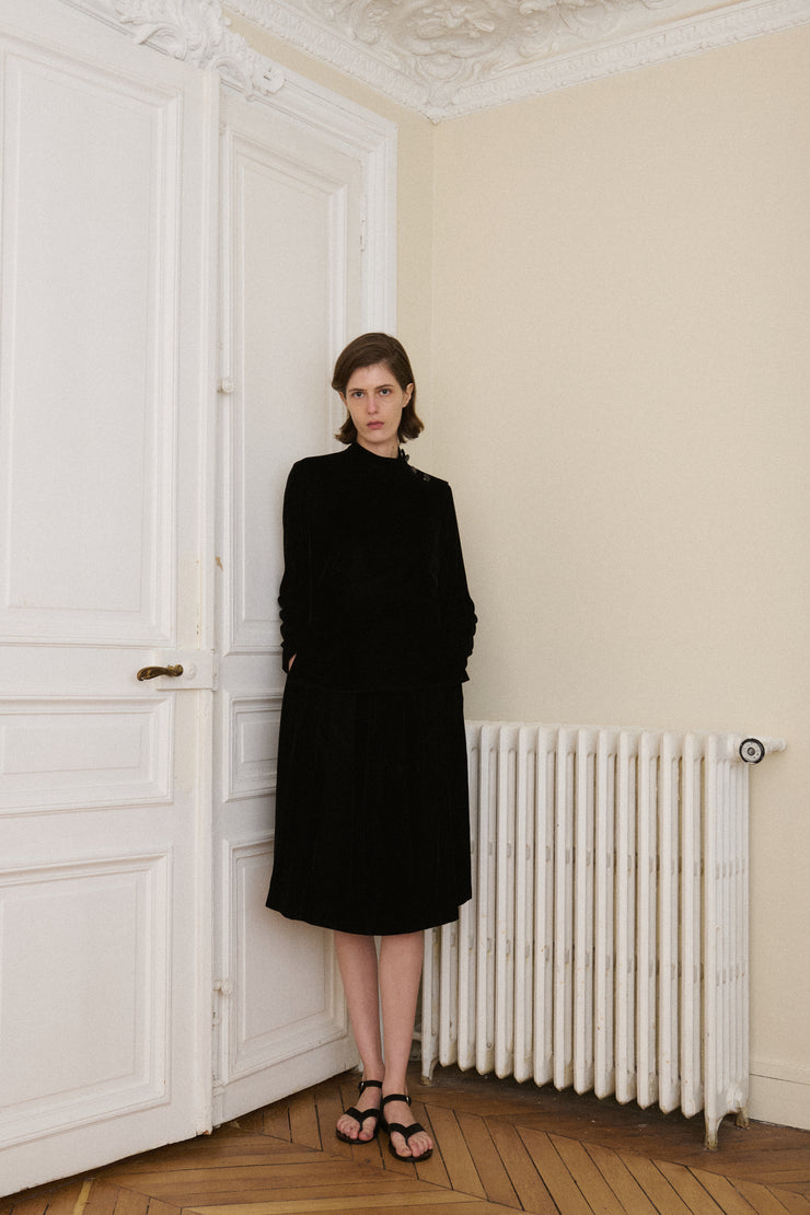 JPG Black Velvet Top - Desert Vintage