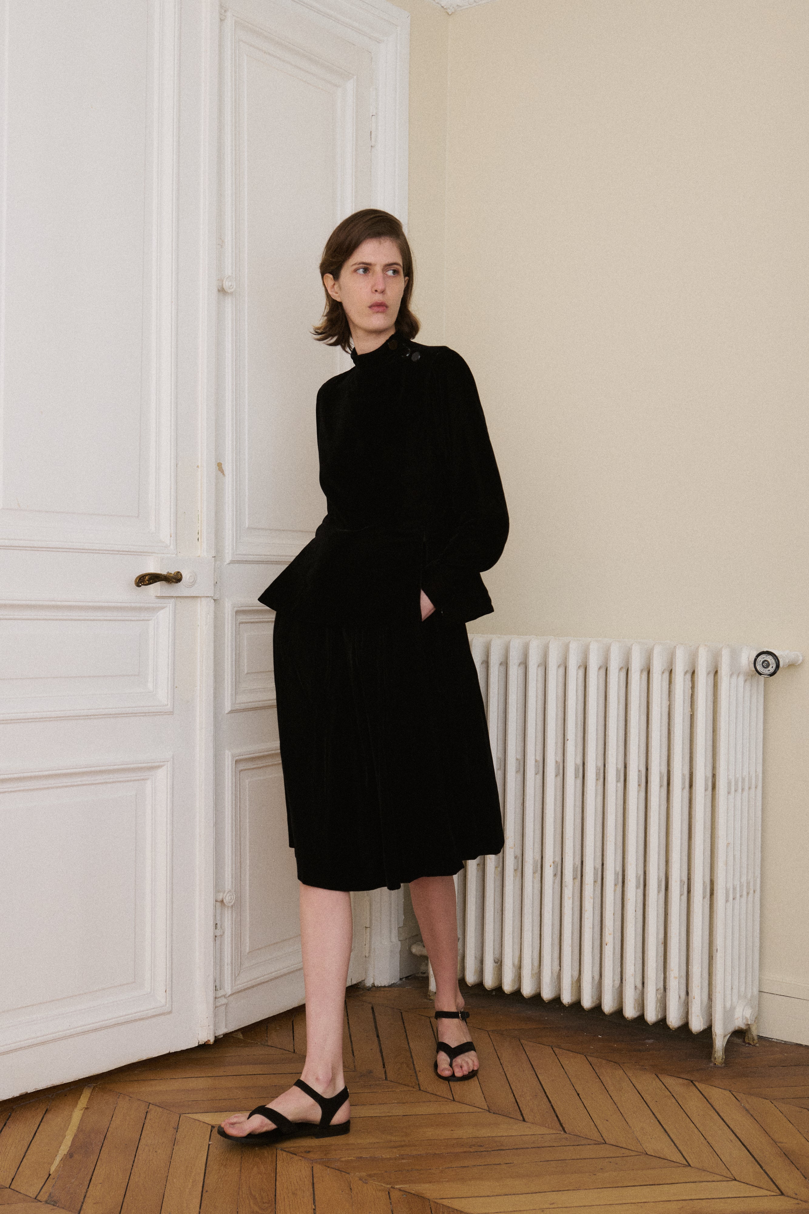 Valentino Black Velvet Skirt - Desert Vintage