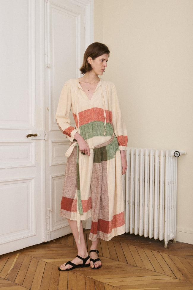 Laura Biagotti Silk Linen Dress - Desert Vintage
