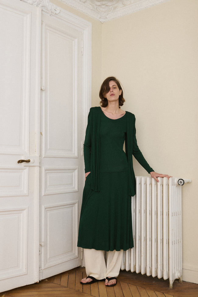Jean Muir Green Dress - Desert Vintage