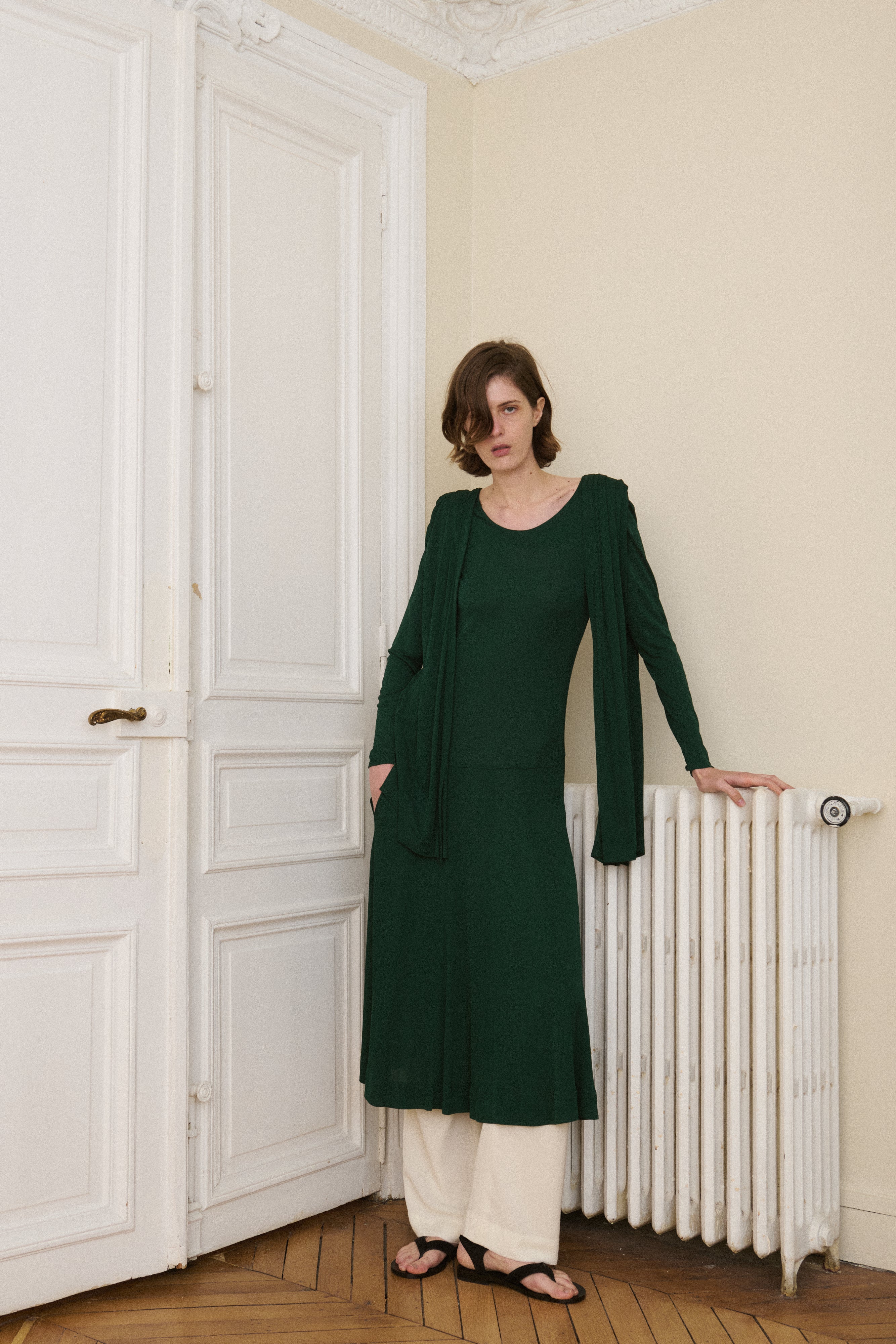 Jean Muir Green Dress - Desert Vintage