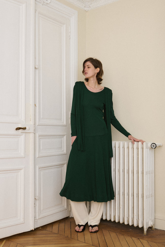 Jean Muir Green Dress - Desert Vintage