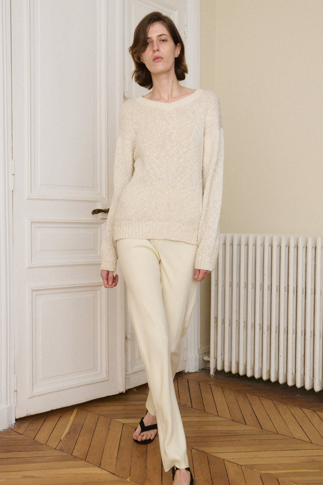 *Halston Ivory Trousers - Desert Vintage