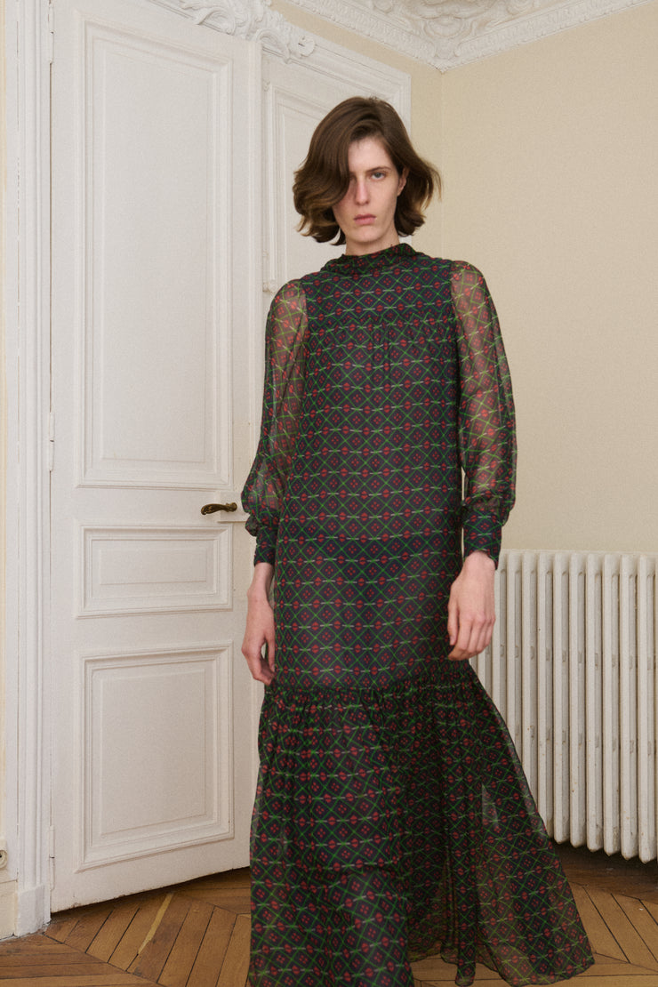 Oscar de la Renta Chiffon Dress