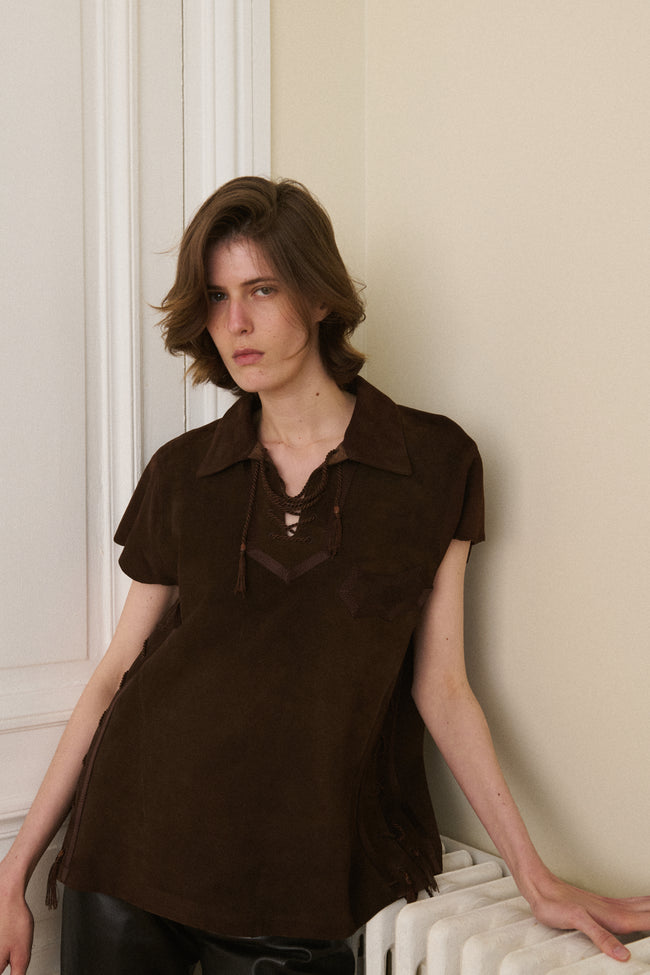 Number (N)ine Suede Top - Desert Vintage