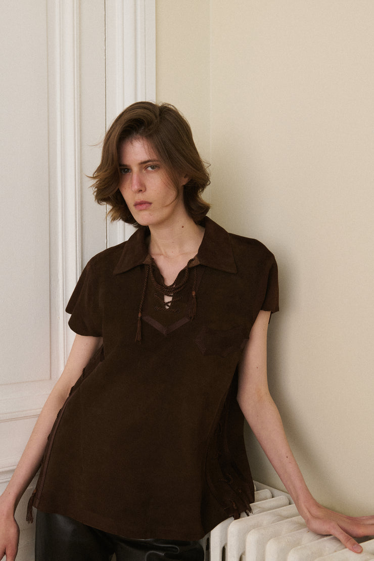 Number (N)ine Suede Top - Desert Vintage