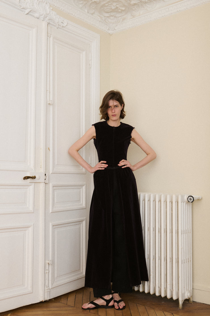 Dries Van Noten Purple Velvet Dress - Desert Vintage