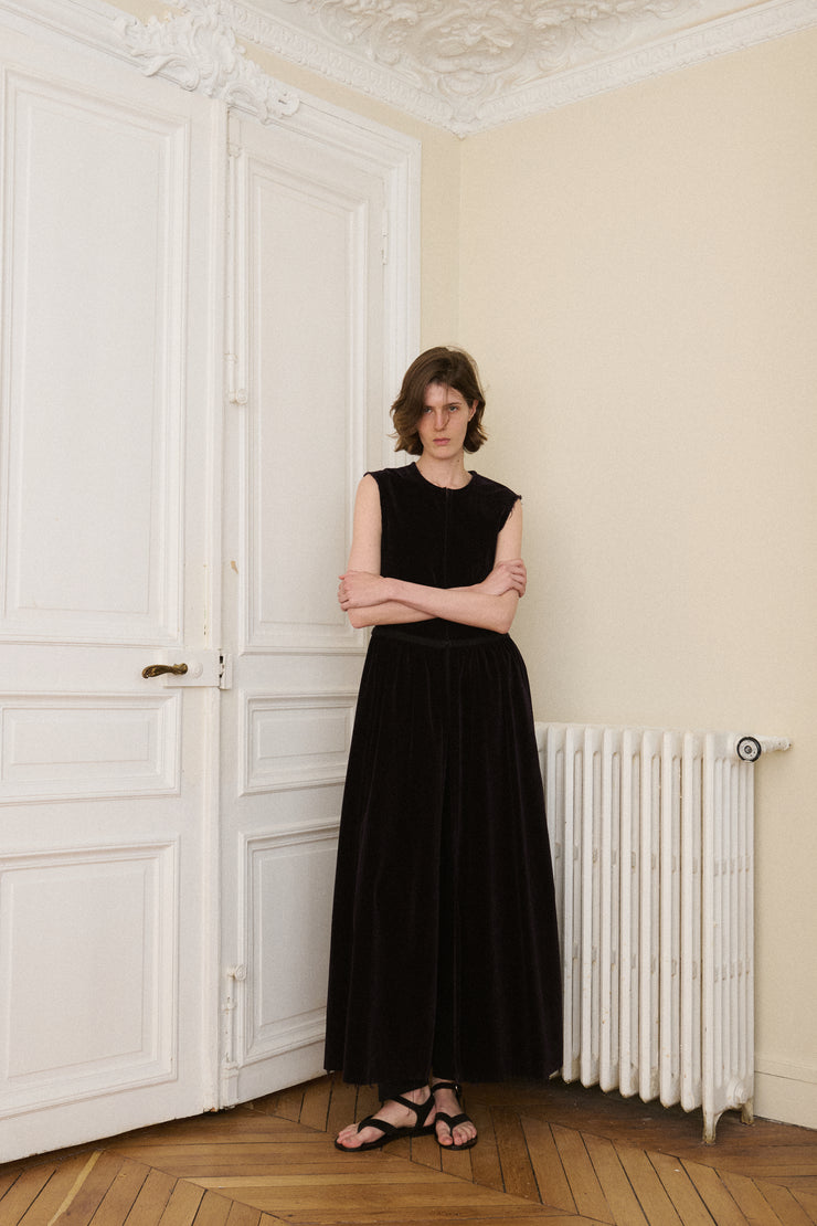 Dries Van Noten Purple Velvet Dress - Desert Vintage