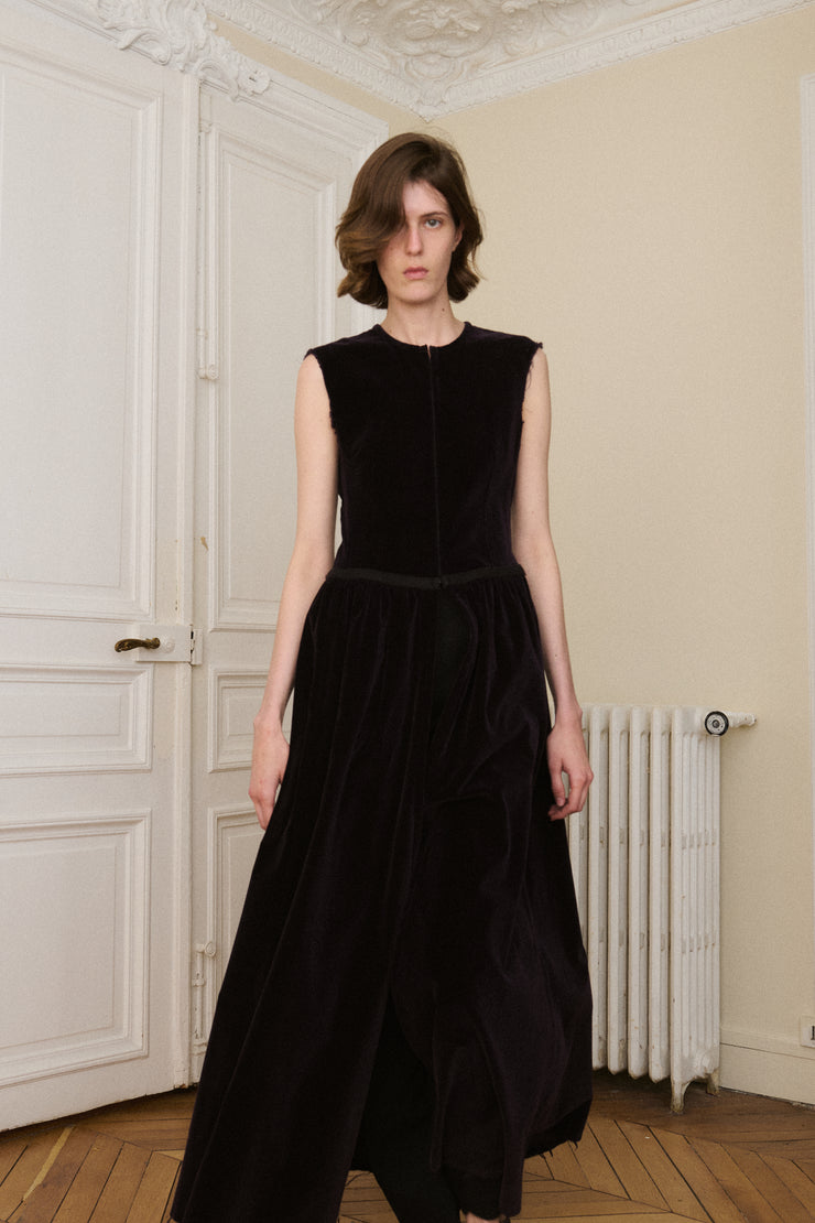 Dries Van Noten Purple Velvet Dress - Desert Vintage