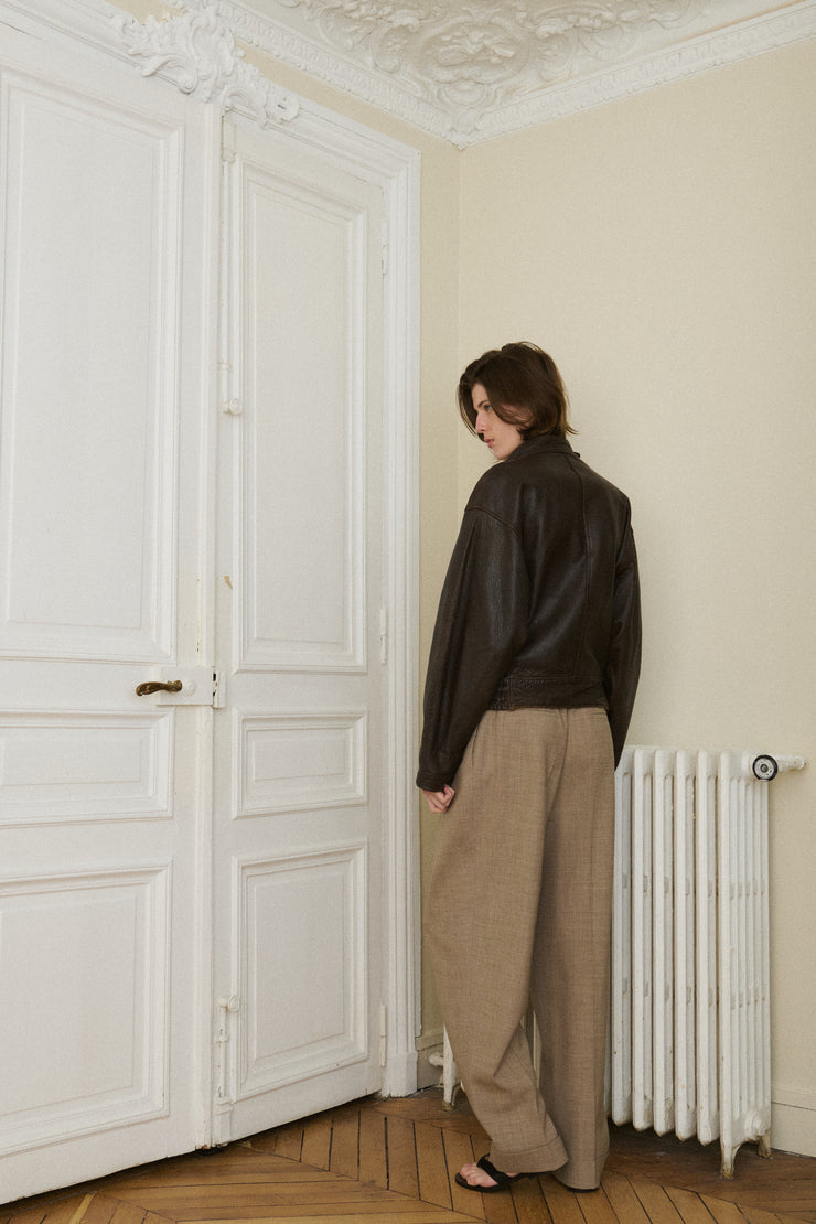 Mac Douglas Leather Bomber - Desert Vintage