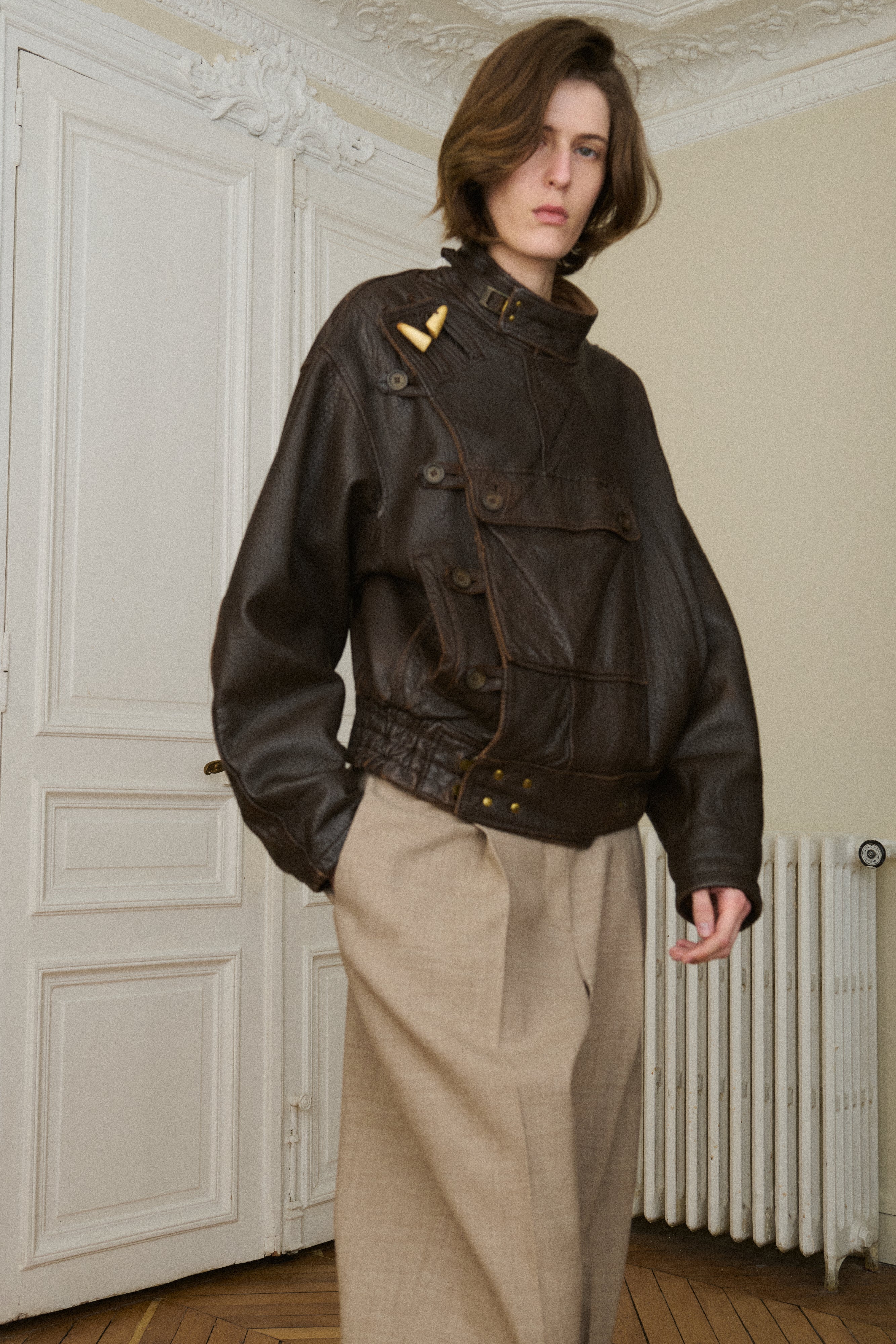 Mac Douglas Leather Bomber - Desert Vintage