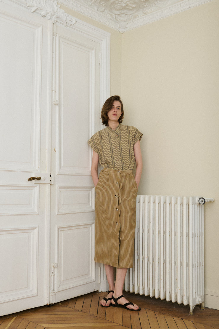 Issey Miyake Cotton Blouse - Desert Vintage