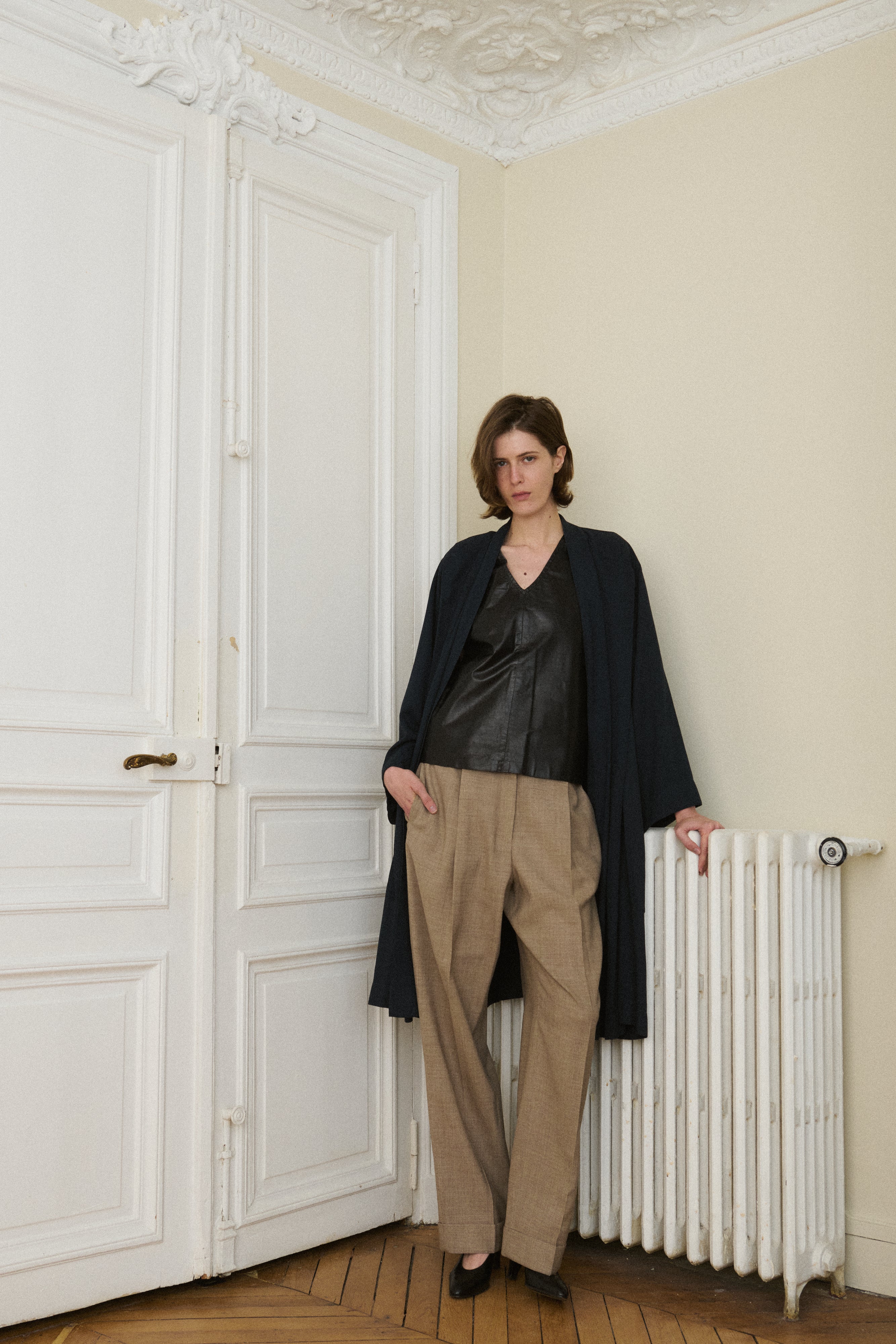 Ann Demeulemeester Leather Top - Desert Vintage