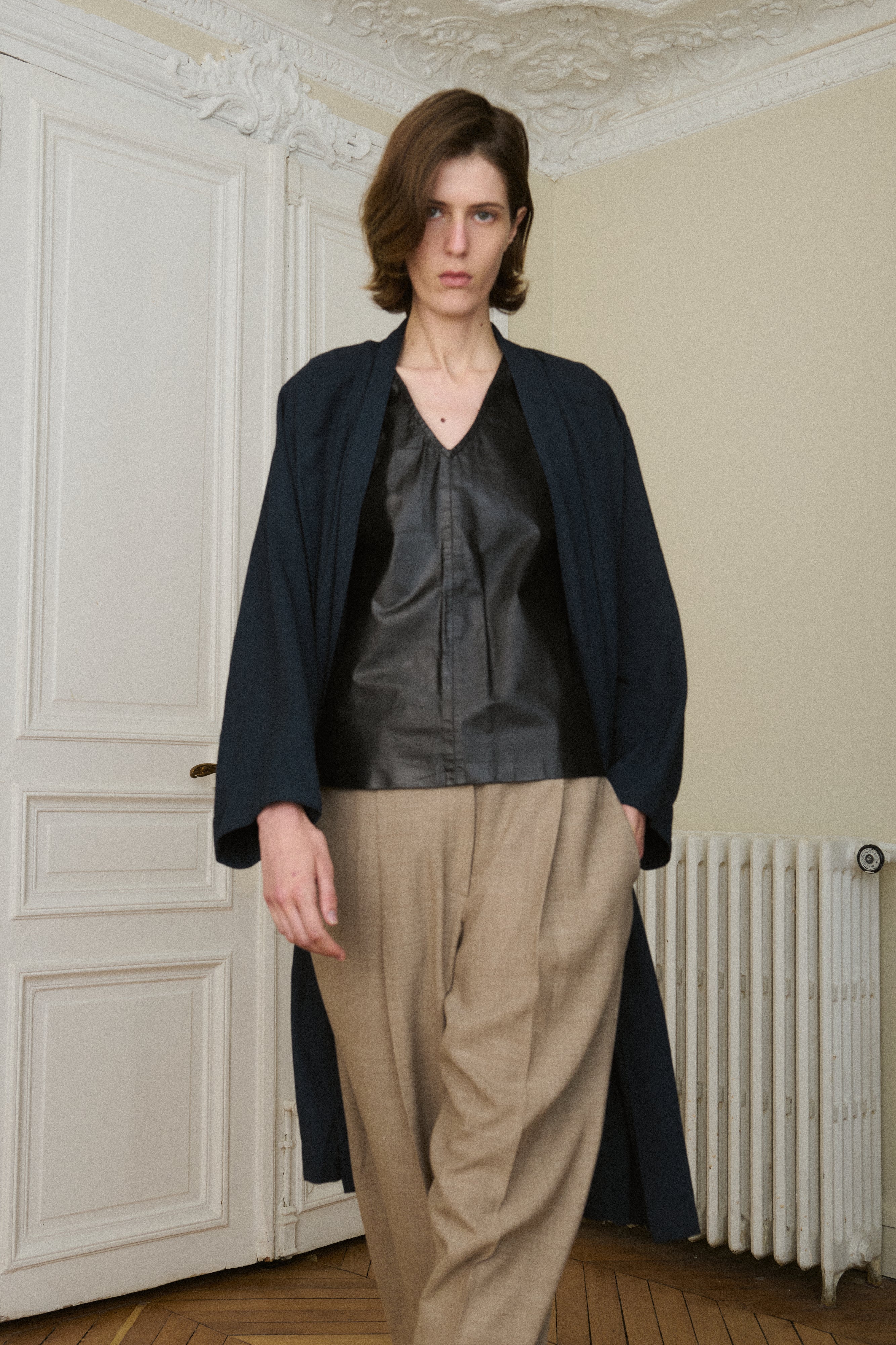 Ann Demeulemeester Leather Top - Desert Vintage
