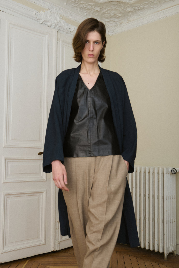 Ann Demeulemeester Leather Top - Desert Vintage