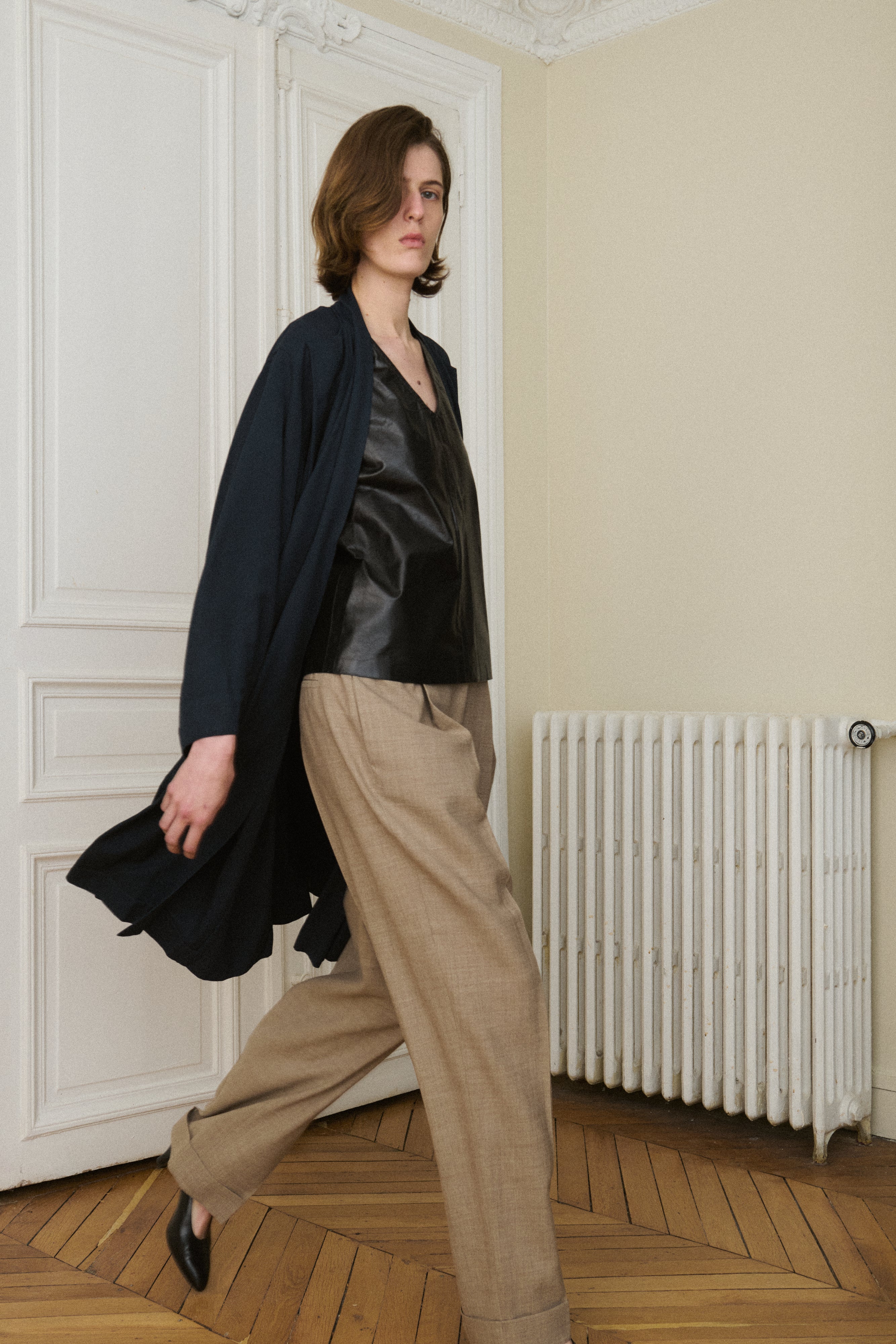 Ann Demeulemeester Leather Top - Desert Vintage