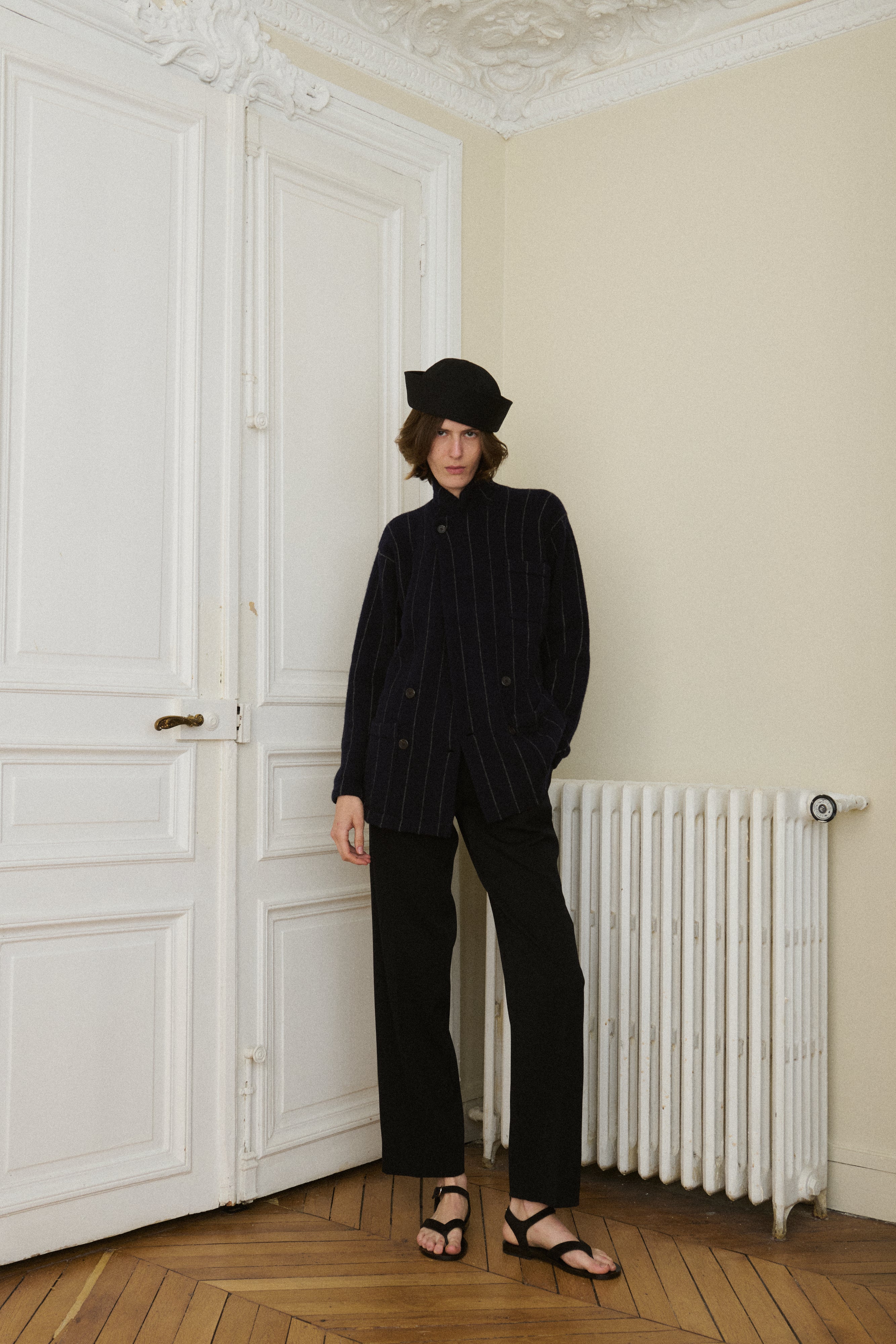 *Pinstripe Coat - Desert Vintage